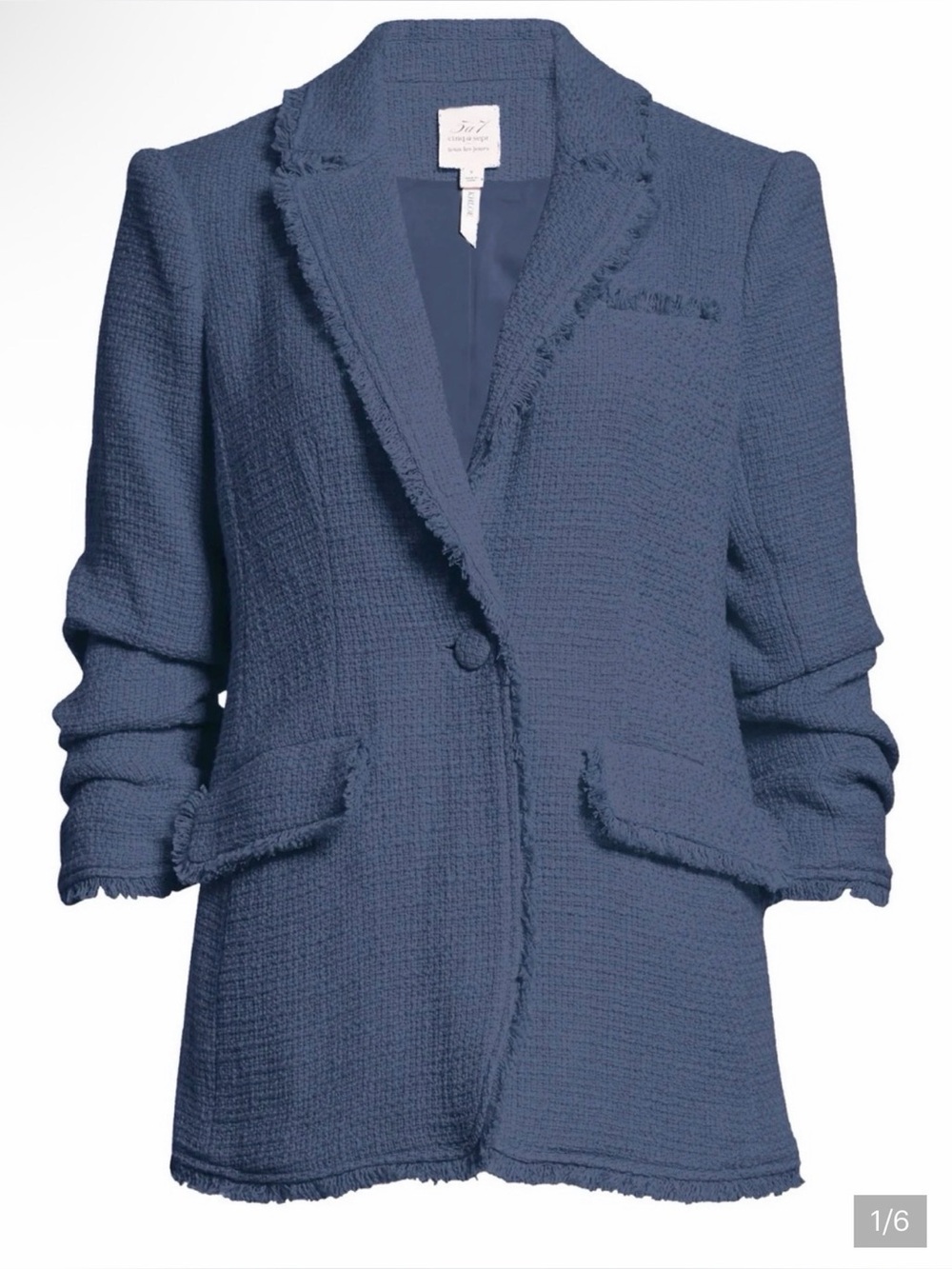 Cinq a Sept Boucle Khloe Blazer in Colour “Shadow” Size 4